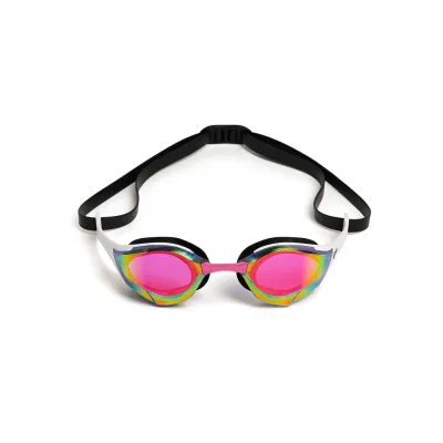 Окуляри для плавання Arena COBRA EDGE SWIPE Mirror білі з рожевими лінзами