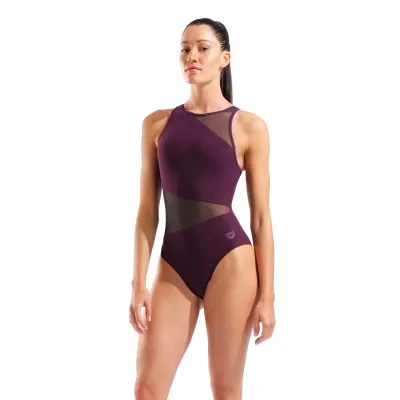 Жіночий купальник Arena MESH ANGLE SWIMSUIT VENT BACK