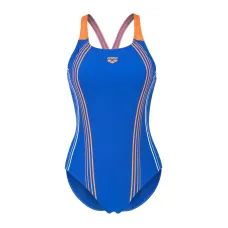 Жіночий купальник Arena CLEAR LINES SWIMSUIT V BACK LB