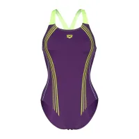 Жіночий купальник Arena CLEAR LINES SWIMSUIT V BACK LB