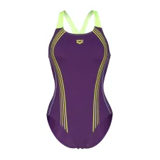 Жіночий купальник Arena CLEAR LINES SWIMSUIT V BACK LB