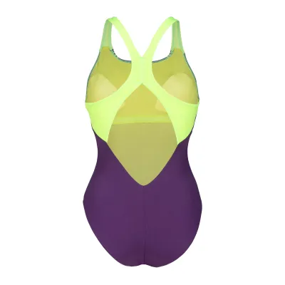 Жіночий купальник Arena CLEAR LINES SWIMSUIT V BACK LB