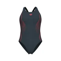 Жіночий купальник Arena GRID SWIMSUIT V BACK GRAPHIC