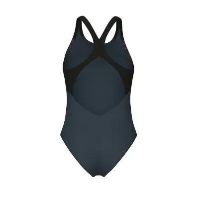 Жіночий купальник Arena GRID SWIMSUIT V BACK GRAPHIC