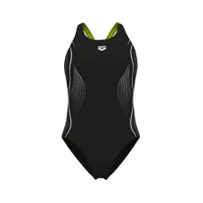 Жіночий купальник Arena GRID SWIMSUIT V BACK GRAPHIC