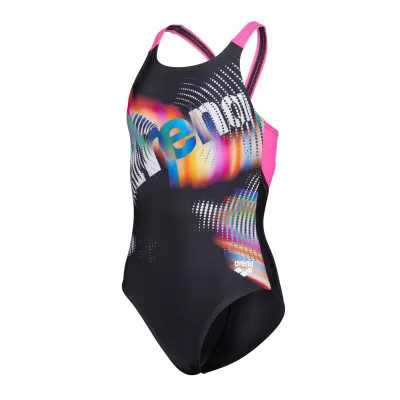 Дитячий купальник Arena LIT LOGO SWIMSUIT V BACK L