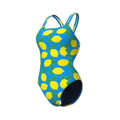 Жіночий купальник Arena LEMONS SWIMSUIT LACE PLUS BACK