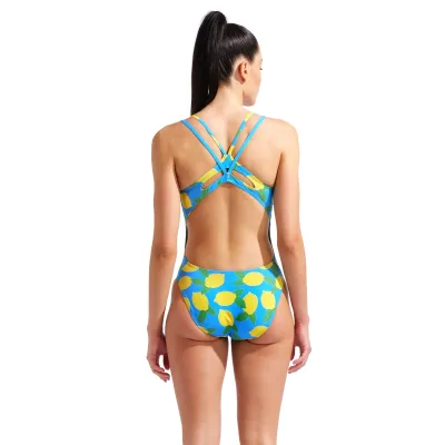 Жіночий купальник Arena LEMONS SWIMSUIT LACE PLUS BACK