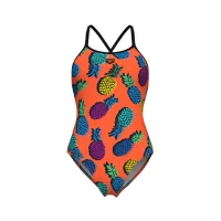 Жіночий купальник Arena PINEAPPLES SWIMSUIT TIE BACK