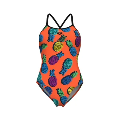 Жіночий купальник Arena PINEAPPLES SWIMSUIT TIE BACK