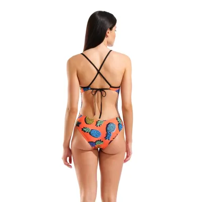 Жіночий купальник Arena PINEAPPLES SWIMSUIT TIE BACK