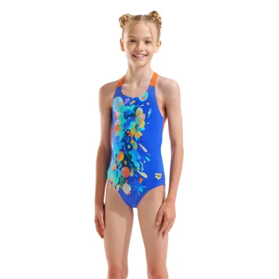 Дитячий купальник Arena PAINTING SWIMSUIT V BACK
