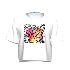 Жіноча футболка Arena GRAFFITI CROP TEE