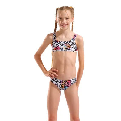 Дитячий купальник Arena WATER PRINT BIKINI BRALETTE