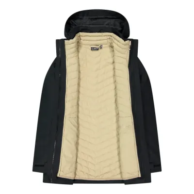 Жіноча куртка CMP LONG JACKET ZIP HOOD DETACHABL Жіноча куртка CMP LONG JACKET ZIP HOOD DETACHABL