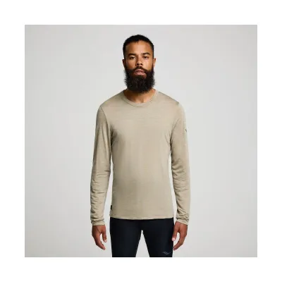 Чоловічий лонгслів Saucony PEREGRINE MERINO LONG SLEEVE