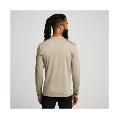 Чоловічий лонгслів Saucony PEREGRINE MERINO LONG SLEEVE
