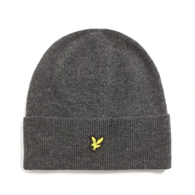 Чоловіча шапка Lyle & Scott LAMBSWOOL BLEND RIBBED BEANIE