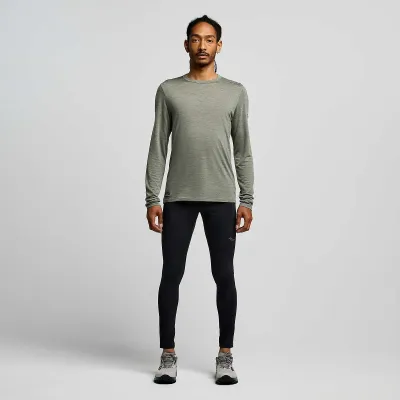 Чоловічий лонгслів Saucony PEREGRINE MERINO LONG SLEEVE