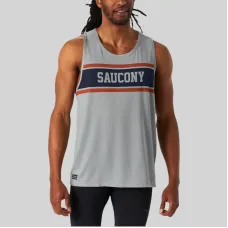 Чоловіча майка Saucony STOPWATCH GRAPHIC SINGLET