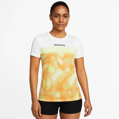 Жіноча футболка Saucony ELITE SHORT SLEEVE