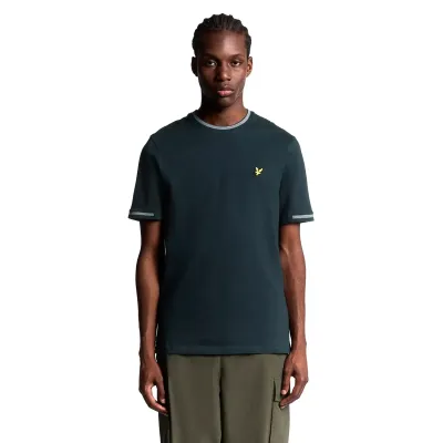 Чоловіча футболка Lyle & Scott BIRDSEYE HALF TIPPED T-SHIRT