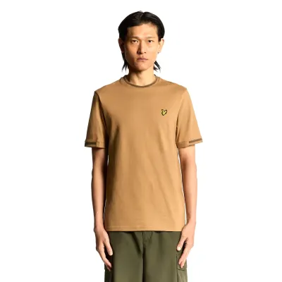 Чоловіча футболка Lyle & Scott BIRDSEYE HALF TIPPED T-SHIRT